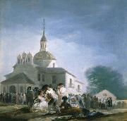 Francisco de Goya La ermita de San Isidro el dia de la fiesta oil painting picture wholesale